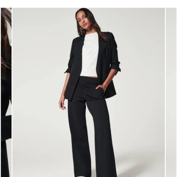 NWT - Spanx The Perfect Collarless Blazer - Black - M - Picture 2 of 6